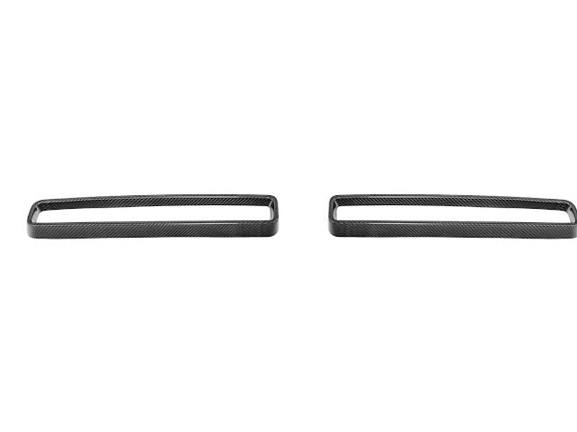 15-23 CHALLENGER CARBON FIBER HEADLIGHT TRIM COVER W/ FRONT GRILLE INSERT